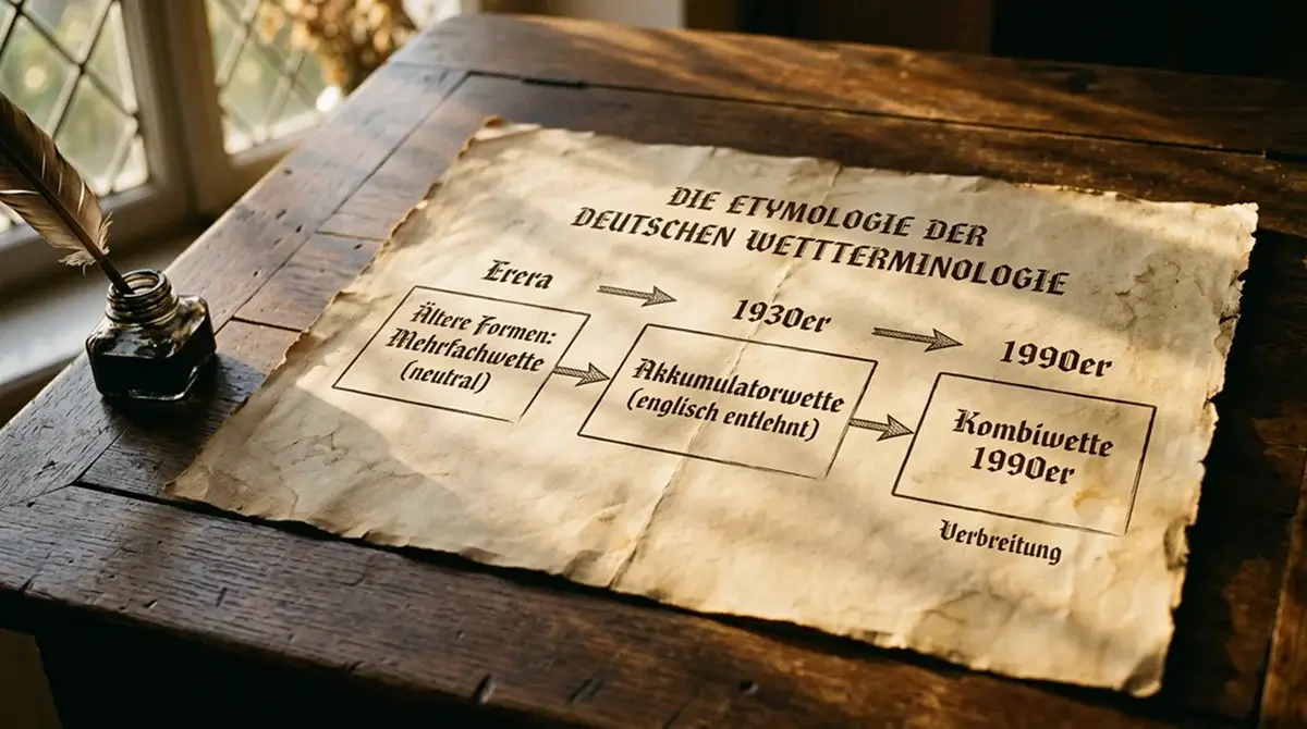 Historische Entwicklung der deutschen Wettterminologie für Kombiwette und Akkumulatorwette im Volleyball