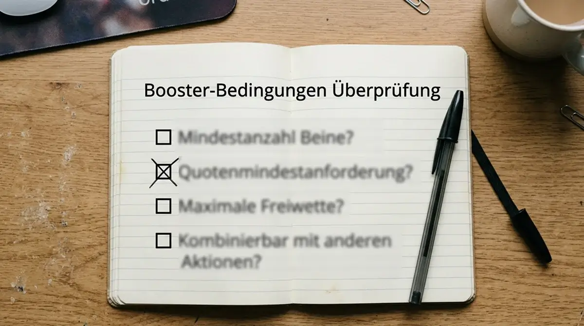 Übersicht über GGL-lizenzierte Anbieter-Konditionen für Volleyball Kombi-Booster und Mindestbein-Anforderungen