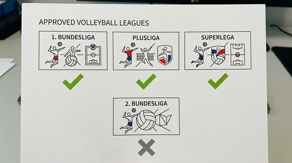 Erlaubte Volleyball-Ligen für Kombiwetten in Deutschland – GGL-zugelassene Wettbewerbe wie Bundesliga, CEV CL und Nations League