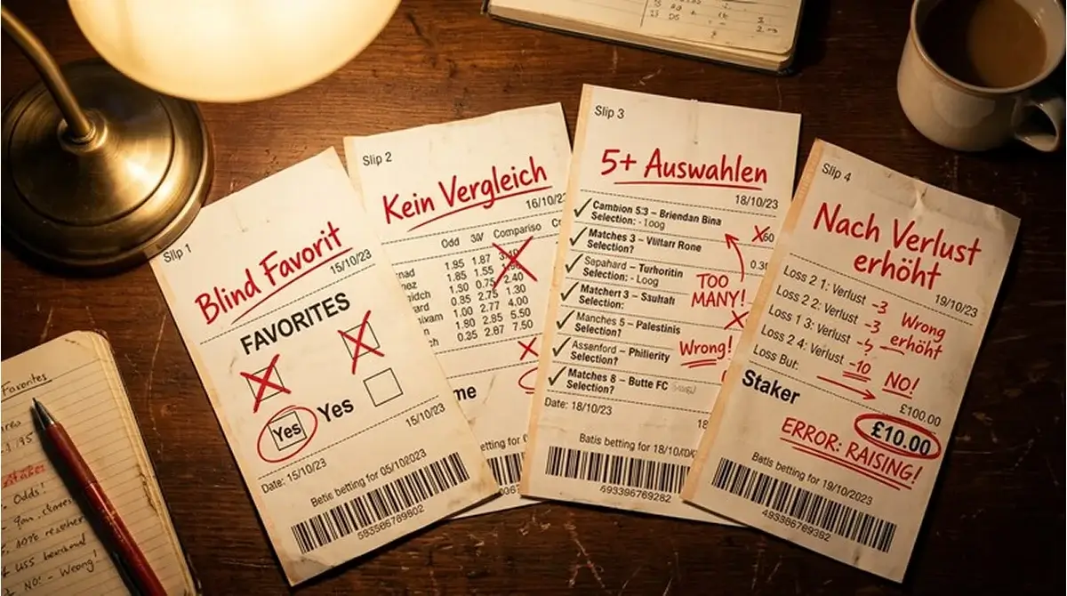 Häufige Strategiefehler beim Volleyball Kombiwetten – blinde Favoritenstapelung, emotionales Wetten und fehlender Quotenvergleich