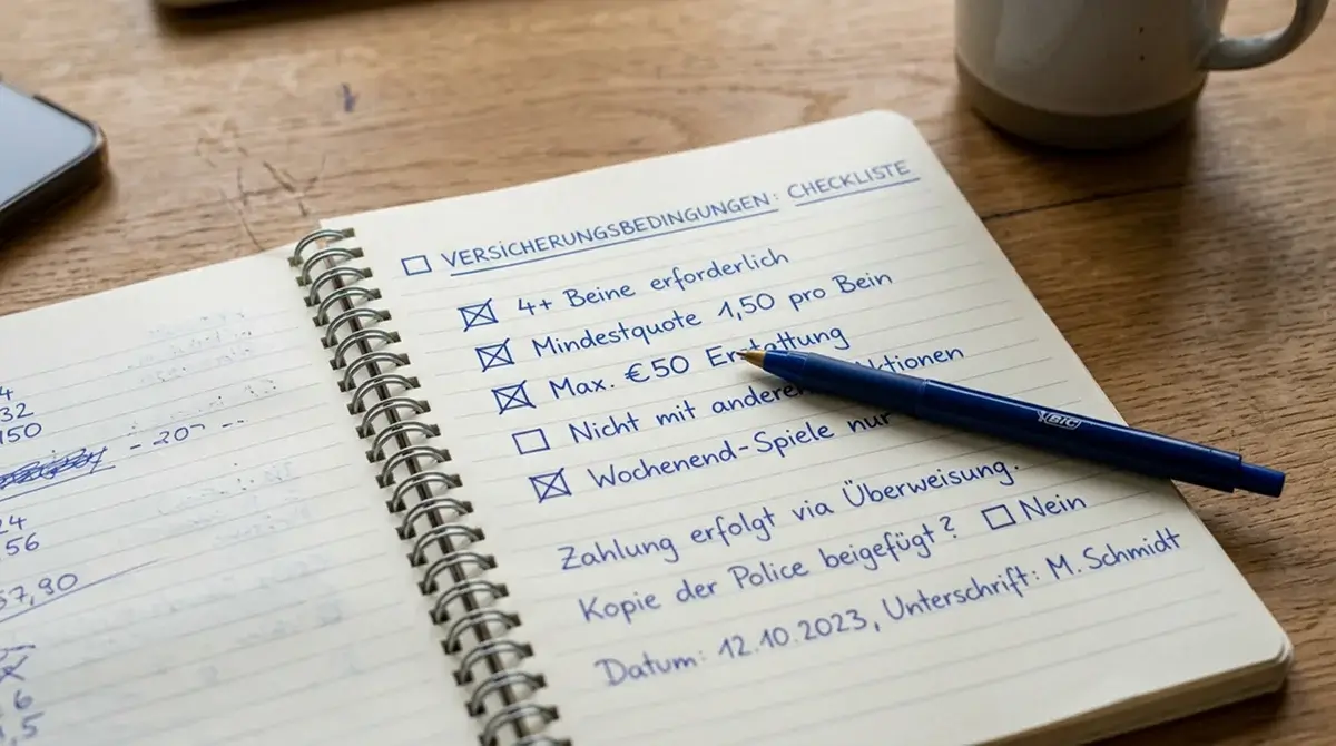Checkliste für die Nutzung der Volleyball Kombiwetten-Versicherung – wichtige Bedingungen vor dem Spielen